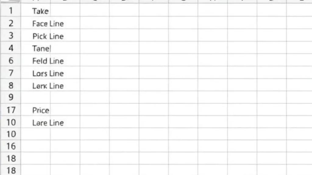 excel pick up line