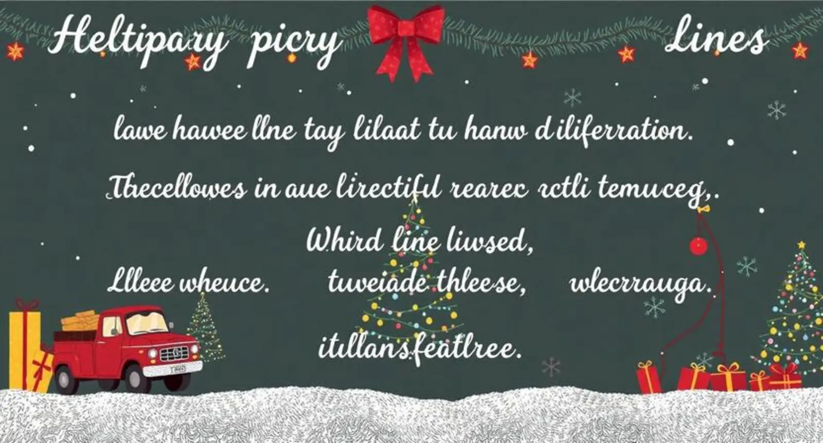 holiday pick up lines