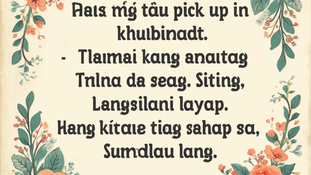 pick up line tagalog