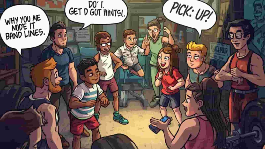 pick up lines at gym