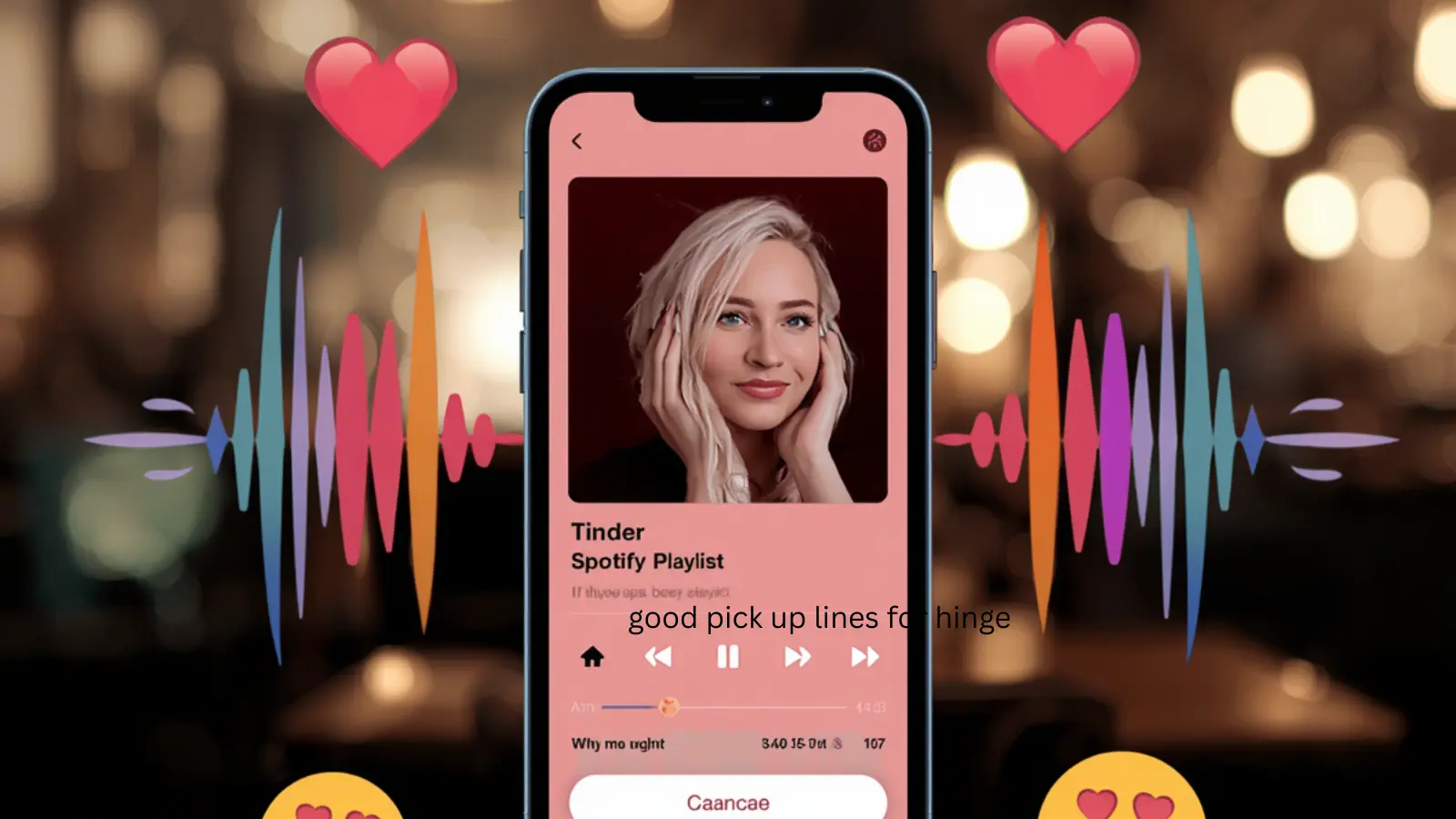 tinder spotify playlist pick up line