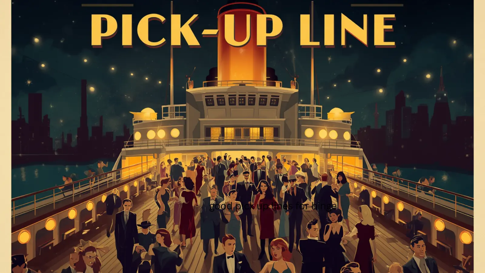 titanic pick up line